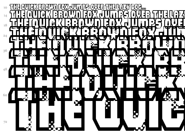 Mad Groove Blast font waterfall